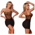 JSY 024 - sexy dress set (leopard print-black)