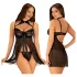 JSY 056 - babydoll set - black