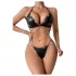 JSY 057 - erotic lingerie set - black (L-XL)