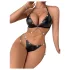 JSY 057 - erotic lingerie set - black (L-XL)
