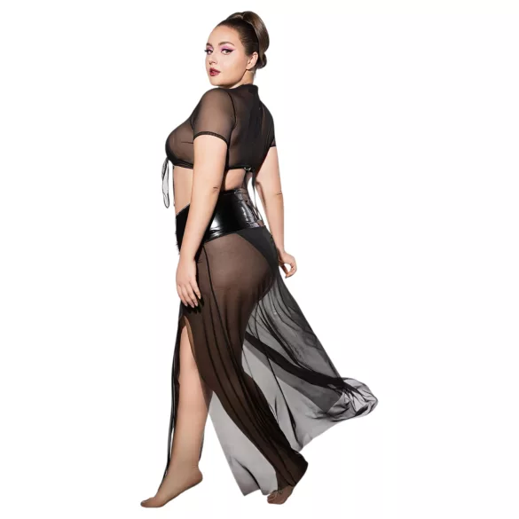 JSY 065 - black babydoll set (XL-2XL)