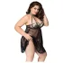 JSY 066 - black babydoll set (XL-2XL)