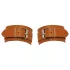 ZADO - Brown Leather Wrist Cuffs