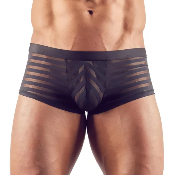Svenjoyment - Transparent striped boxers (black) - XXL