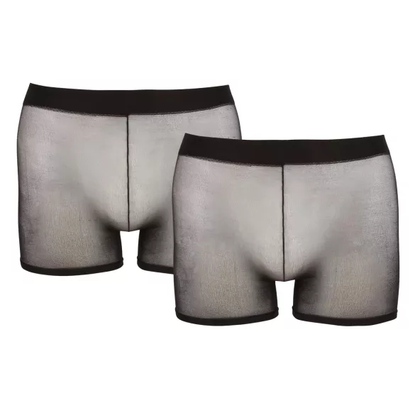Svenjoyment - 2-piece black transparent boxer set (S-L)