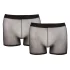 Svenjoyment - 2-piece black transparent boxer set (S-L)