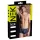NEK - black lace‑up fishnet‑panel boxer shorts (blue)