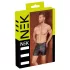 NEK - Men's Long Black Shorts with Metal Buckle - L