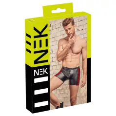 NEK - Black Boxer Briefs with Red Side Panels and Zipper