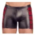 NEK - Black Boxer Briefs with Red Side Panels and Zipper - XL