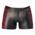 NEK - Black Boxer Briefs with Red Side Panels and Zipper - XL