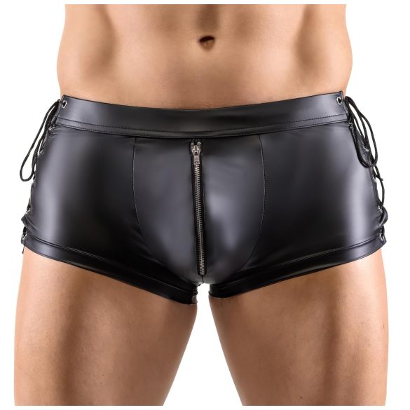 Svenjoyment - Lace-Up Matte Black Boxers - M