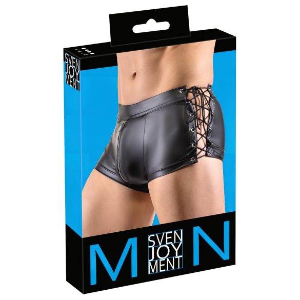 Svenjoyment - Lace-Up Matte Black Boxers - L