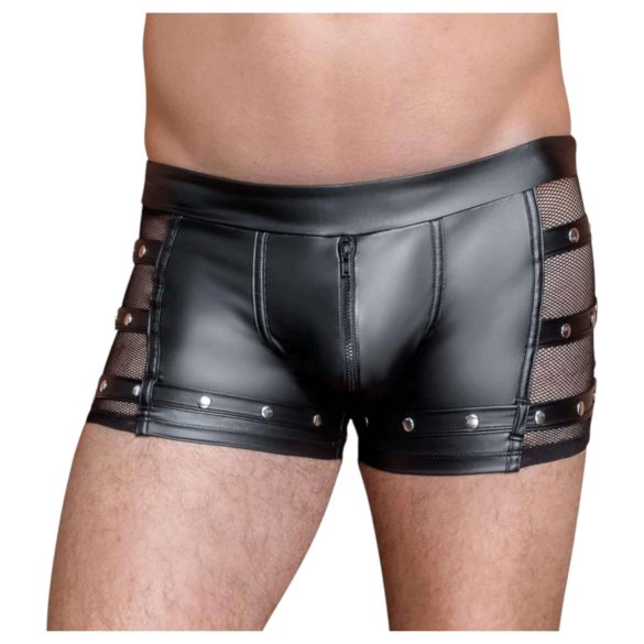 NEK - Black Boxer with Rivets and Zipper