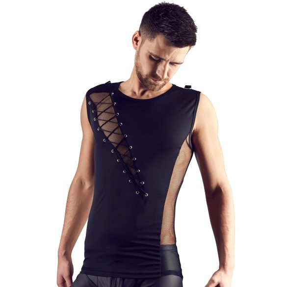 Svenjoyment - Men's Lace-Up Top (Black) - L