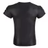 NEK - Matte Finish Men's Black Short Sleeve Top