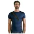 NEK - Men's Black Lace-Up Top with Fishnet Details (Blue)