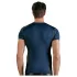 NEK - Men's Black Lace-Up Top with Fishnet Details (Blue) - M