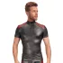 NEK - Men's Black Zip-Up Jacket with Red Accents - M
