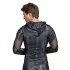 NEK - Men's Black Hoodie with Snake Print - L