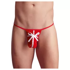 Men’s red Christmas gift thong (sizes S-L)