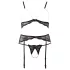 Abierta Fina - Pearl Lace Lingerie Set - XL