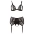 Cottelli Plus Size - Lace Lingerie Trio (Black)