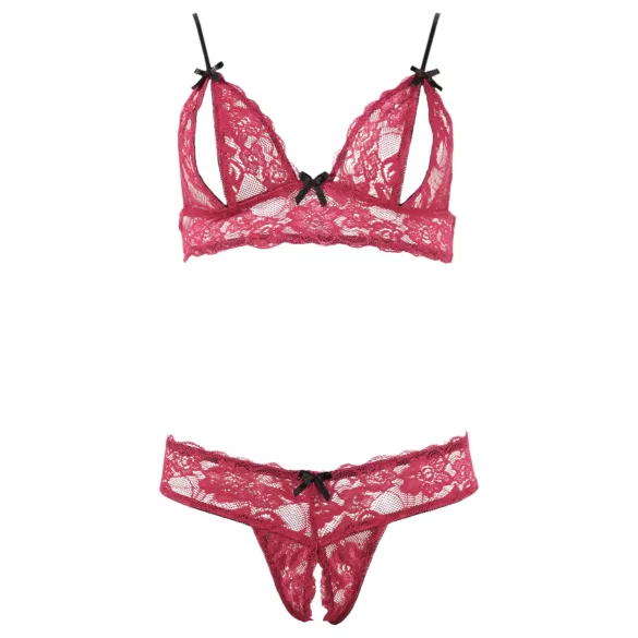 Cottelli - Seductive Lace Bra Set (Red) - M