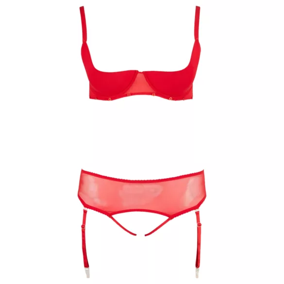 Cottelli Plus Size - Versatile Lingerie Duo (Red)