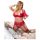 Cottelli Plus Size - Versatile Lingerie Duo (Red) - 90D/XL