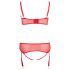 Cottelli Plus Size - Versatile Lingerie Duo (Red) - 90E/XL
