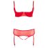Cottelli Plus Size - Versatile Lingerie Duo (Red) - 90E/XL