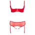 Cottelli Plus Size - Versatile Lingerie Duo (Red) - 95E/2XL