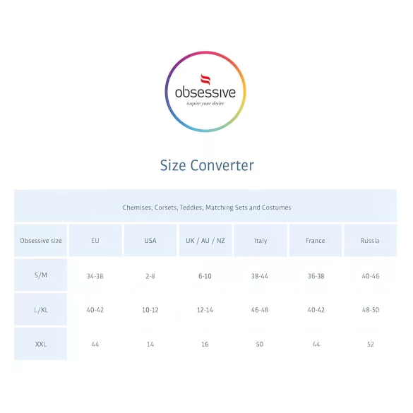 Obsessive 818-SEG-1 - Rhinestone Lingerie Set (Black)