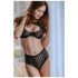 Petite Noir Exclusive - Black Striped Bra Set