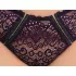 Cottelli Plus Size - Sheer Patterned Bra Set (Purple)