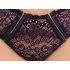 Cottelli Plus Size - Sheer Patterned Bra Set (Purple) - 2XL