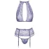 Kissable - lace lingerie set (purple)