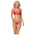 Obsessive 838-SET-3 - Strappy Lace Bra Set (Red)