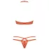 Obsessive 838-SET-3 - Strappy Lace Bra Set (Red) - L/XL