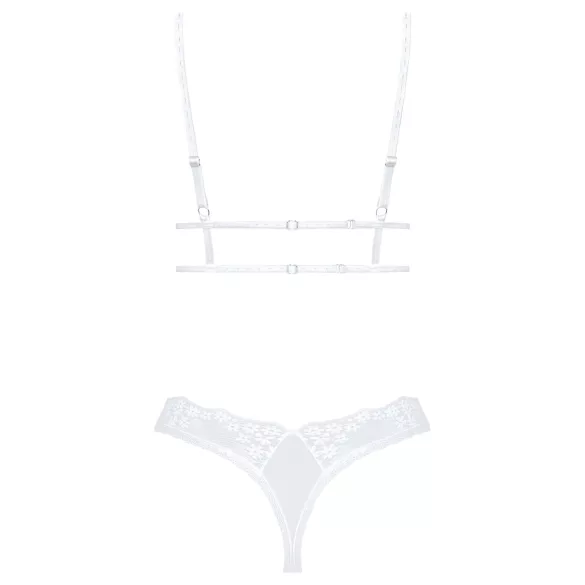 Obsessive Set Heavenly - Lacy Bra Set (White) - M/L