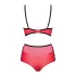 Obsessive Leatheria - Faux Leather Bra Set (Red) - S/M