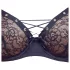 Cottelli Party - Lace-Up Bra Set (Black) - 80C/M