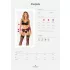 Obsessive Chemeris - bra set with suspender belt (black) - M/L