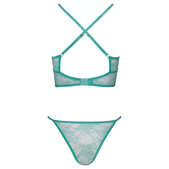 Cottelli - Lace Lingerie Set (Green)