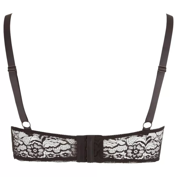 Cottelli Plus Size - Strappy Ringed Lift Bra (Black)
