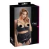 Cottelli Plus Size - Strappy Ringed Lift Bra (Black) - 90D