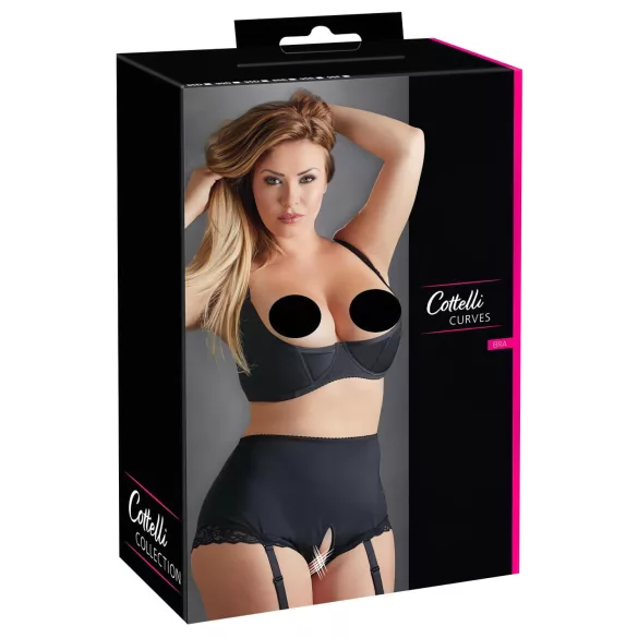 Cottelli Plus Size - Underwire Lifting Bra (Black) - 95D