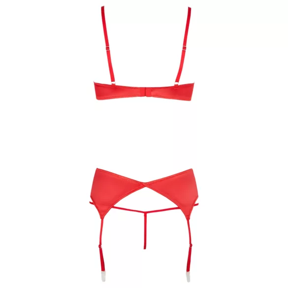 Cottelli - Heart Open Bust Set (Red)