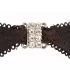 Abierta Fina - Sparkling Stone Lingerie Set (Black)